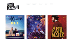 Desktop Screenshot of cinelangues.com
