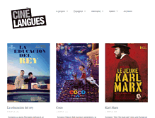 Tablet Screenshot of cinelangues.com
